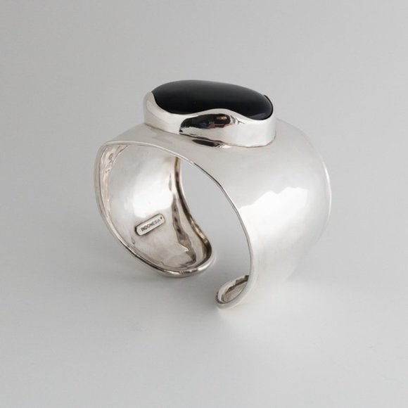 Retired Silpada Chalcedony Cuff Bangle Bracelet B2043 Modernist Design - Picture 2 of 10